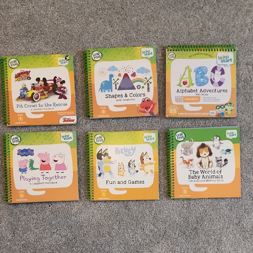 BUNDLE:  LeapStart Interactive Learning Books (Set of 6)